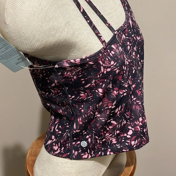 NWT!! Zella - Strapy Crop Tank Top - Pink - Size Medium - Picture 5 of 9